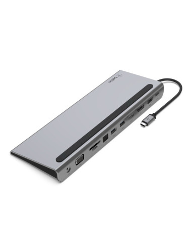 Hub Belkin Connect Usb-C 11-In-1 Multiport Dock 1X4K Hdmi/1Xdisplayport/1Xvga/3Xusb-A/1Xusb-C Pd/1Xrj45 Gigabit/1Xsd Card Reader