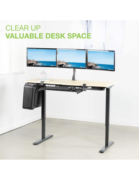 Techly Ica-Lcd 482-T Uchwyt / Stojak Do Monitorów 61 Cm (24") Biurko Czarny