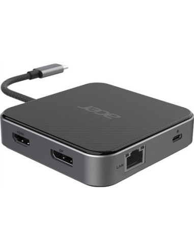 Hub Wielofunkcyjny Acer 7In1 Usb4 8K Multi Display Hub 1Xhdmi/1Xdp/2Xusb3.2/Usb-C/Rj45/Audi