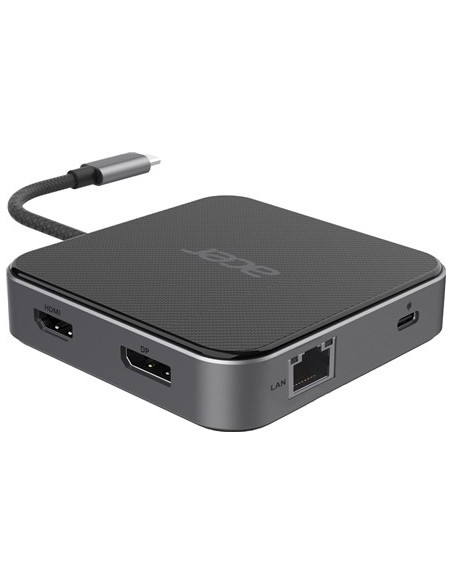 Hub Wielofunkcyjny Acer 7In1 Usb4 8K Multi Display Hub 1Xhdmi/1Xdp/2Xusb3.2/Usb-C/Rj45/Audi