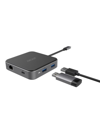 Hub Wielofunkcyjny Acer 7In1 Usb4 8K Multi Display Hub 1Xhdmi/1Xdp/2Xusb3.2/Usb-C/Rj45/Audi