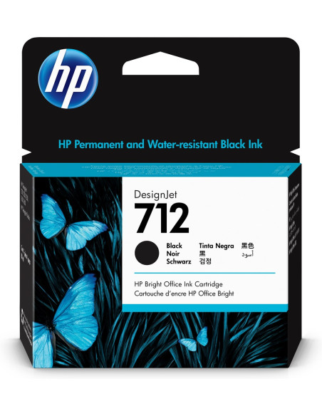 Hp Czarny Wkład Atramentowy 712 Designjet 80 Ml