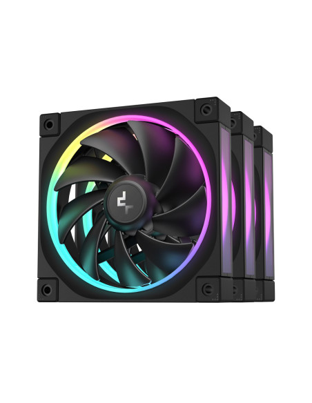 Deepcool Fl12-3 In 1 Obudowa Komputera Wentylator 12 Cm Czarny 3 Szt.