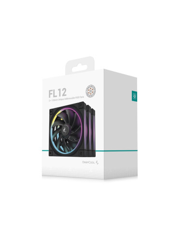 Deepcool Fl12-3 In 1 Obudowa Komputera Wentylator 12 Cm Czarny 3 Szt.