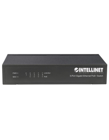 Intellinet 561228 Łącza Sieciowe Nie Zarządzany Gigabit Ethernet (10/100/1000) Obsługa Poe Czarny