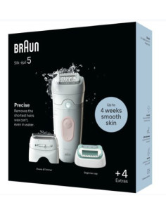 Depilator Braun Silk-Épil 5 5-050 28 Pęset(Y) Różowy, Biały