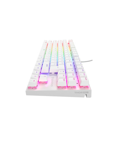 Klawiatura Dla Graczy Genesis Thor 303 Tkl Us Biała Rgb Mechaniczna Silent Switch Hot Swap