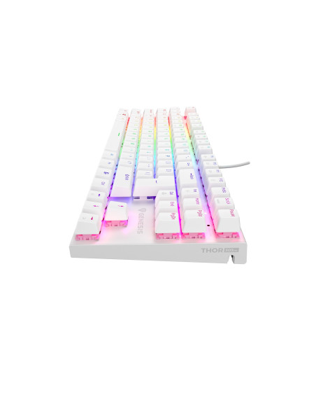 Klawiatura Dla Graczy Genesis Thor 303 Tkl Us Biała Rgb Mechaniczna Silent Switch Hot Swap