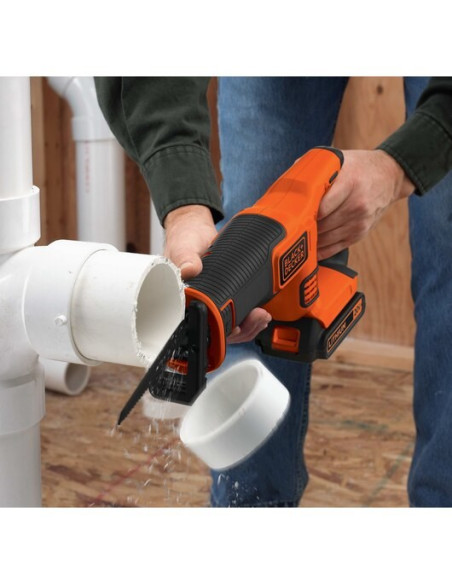 Black & Decker Bdcr18N-Xj Piła Szablasta 3000 Spm Czarny, Pomarańczowy