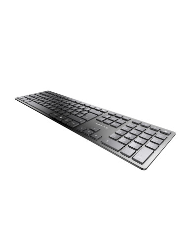 Cherry Kw 9100 Slim Klawiatura Uniwersalne Rf Wireless + Bluetooth Qwertz Niemiecki Czarny