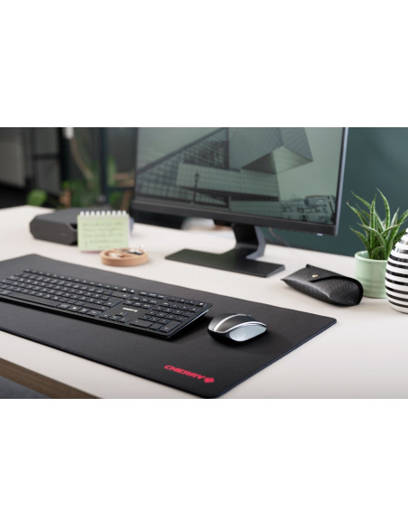 Cherry Kw 9100 Slim Klawiatura Uniwersalne Rf Wireless + Bluetooth Qwertz Niemiecki Czarny
