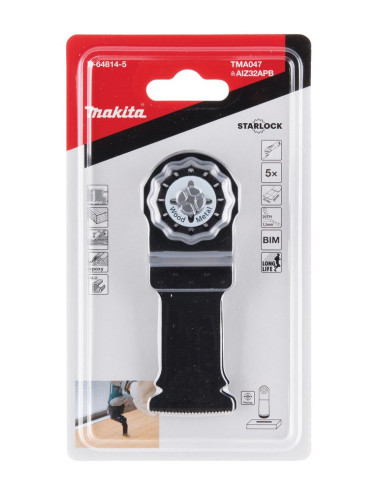 Makita B-64814-5 Wyrzynarka, Piła Wyrzynarkowa Oraz Ostrze Do Piły Tarczowej Bimetaliczny 5 Szt.
