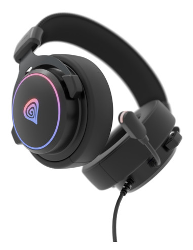 Genesis Nsg-2169 Słuchawki/Zestaw Słuchawkowy Przewodowa Opaska Na Głowę Gaming Usb Typu-A Czarny