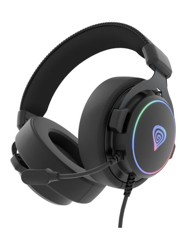 Genesis Nsg-2169 Słuchawki/Zestaw Słuchawkowy Przewodowa Opaska Na Głowę Gaming Usb Typu-A Czarny