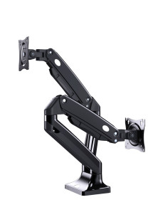 Gembird Biurkowe Regulowane Ramię Na 2 Monitory 17"-35" Do 10Kg