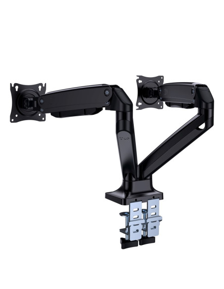 Gembird Biurkowe Regulowane Ramię Na 2 Monitory 17"-35" Do 10Kg