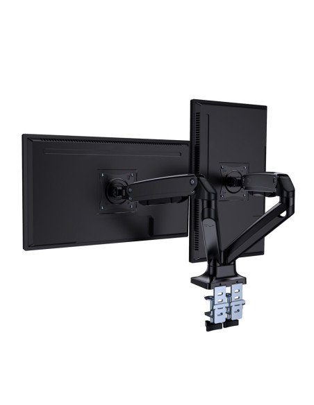 Gembird Biurkowe Regulowane Ramię Na 2 Monitory 17"-35" Do 10Kg