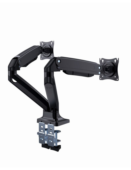 Gembird Biurkowe Regulowane Ramię Na 2 Monitory 17"-35" Do 10Kg