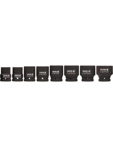 Yato Yt-1115 Gniazdo Udarowe Wpływ Socket Set Czarny
