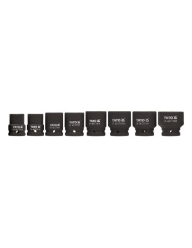 Yato Yt-1115 Gniazdo Udarowe Wpływ Socket Set Czarny