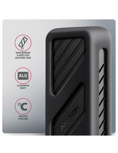 Obudowa Zewnętrzna Axagon Eem2-20G Do Dysków M.2 Nvme / Usb-C 3.2