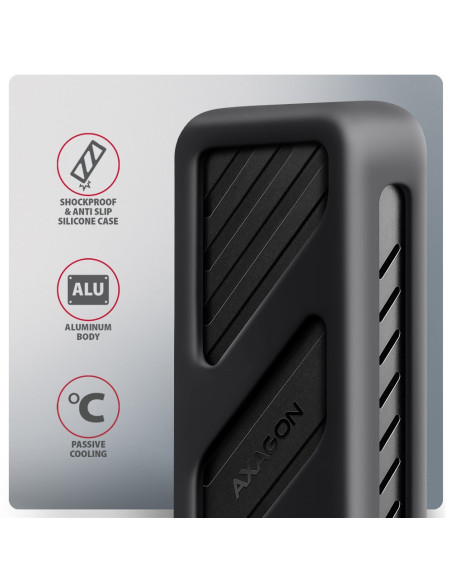Obudowa Zewnętrzna Axagon Eem2-20G Do Dysków M.2 Nvme / Usb-C 3.2