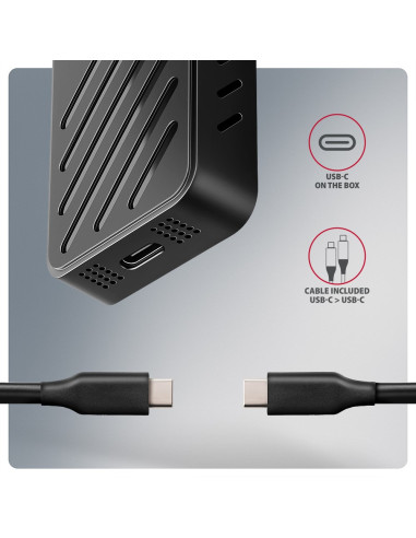 Obudowa Zewnętrzna Axagon Eem2-20G Do Dysków M.2 Nvme / Usb-C 3.2