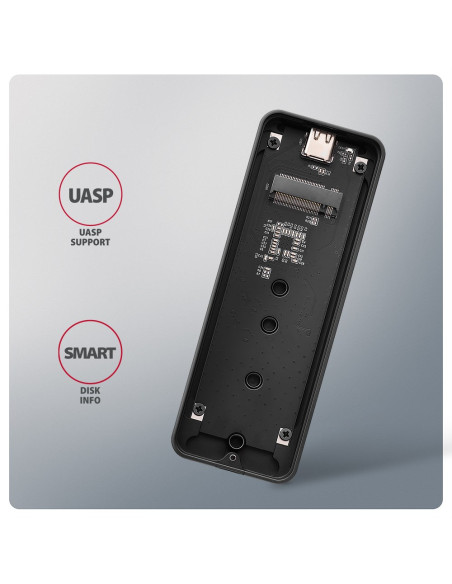 Obudowa Zewnętrzna Axagon Eem2-20G Do Dysków M.2 Nvme / Usb-C 3.2