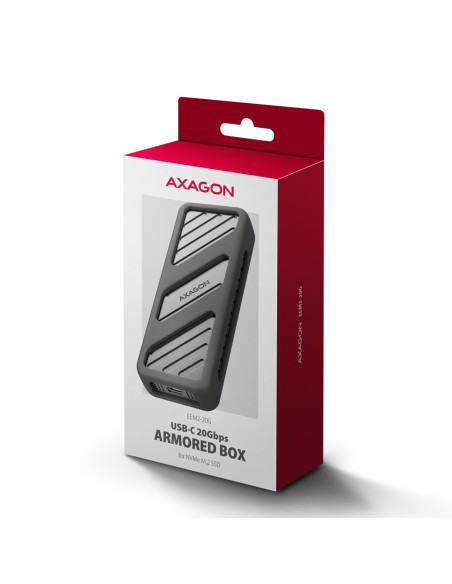 Obudowa Zewnętrzna Axagon Eem2-20G Do Dysków M.2 Nvme / Usb-C 3.2