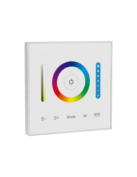 Kontroler Sterownik Pilot Panel Ścienny Szklany 3W1 V-Tac Rgb+Cct 1-Strefa Vt-2433