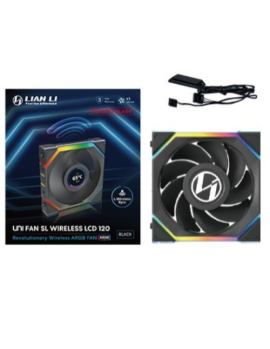 Lian Li Uni Fan Sl Wireless Lcd 120 Reverse Blade Obudowa Komputera Wentylator 12 Cm Czarny 1 Szt.