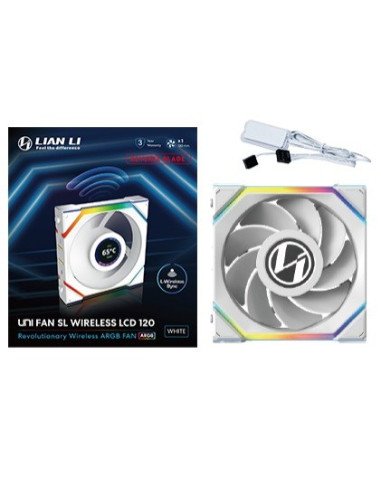 Lian Li Uni Fan Sl Wireless Lcd 120 Reverse Blade Obudowa Komputera Wentylator 12 Cm Biały 1 Szt.