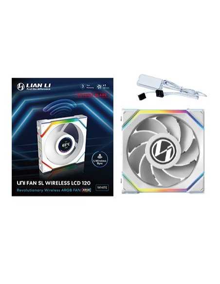 Lian Li Uni Fan Sl Wireless Lcd 120 Reverse Blade Obudowa Komputera Wentylator 12 Cm Biały 1 Szt.