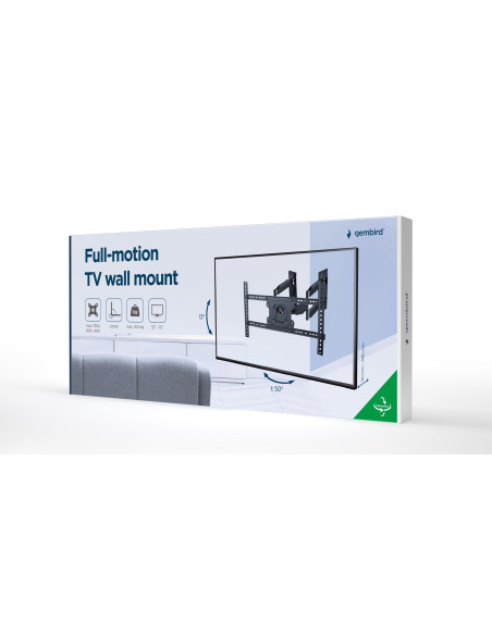 Gembird Uchwyt Narożnikowy Regulowany Lcd 32"-75" Vesa Max 600 X 400Mm, Do 45Kg