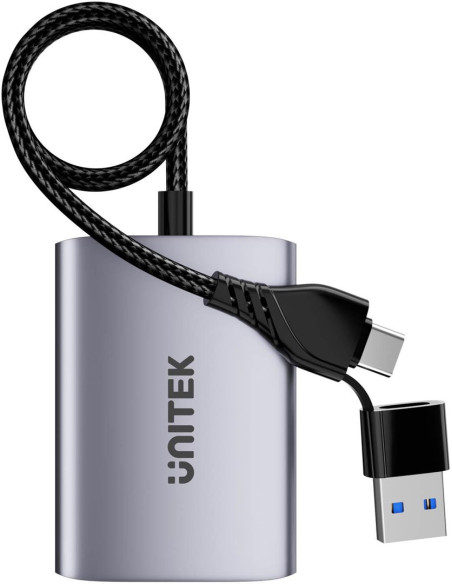 Adapter Usb-A/Usb-C | 2X Hdmi - Unitek V1427A01