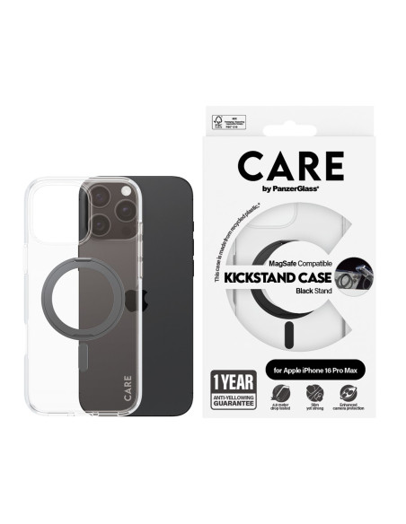 Panzerglass Care By Pg Blk Kick/Mags Iphone16P 6.9 Pokrowiec Na Telefon Komórkowy Przezroczysty