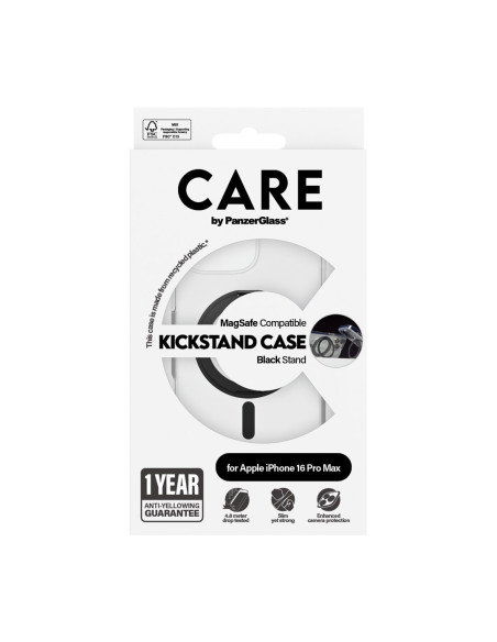 Panzerglass Care By Pg Blk Kick/Mags Iphone16P 6.9 Pokrowiec Na Telefon Komórkowy Przezroczysty