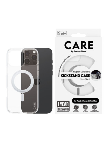 Panzerglass Care By Pg Slv Kick/Mags Iphone16P 6.9 Pokrowiec Na Telefon Komórkowy Przezroczysty