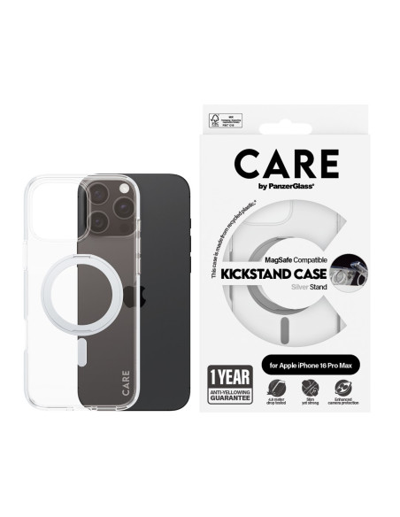 Panzerglass Care By Pg Slv Kick/Mags Iphone16P 6.9 Pokrowiec Na Telefon Komórkowy Przezroczysty