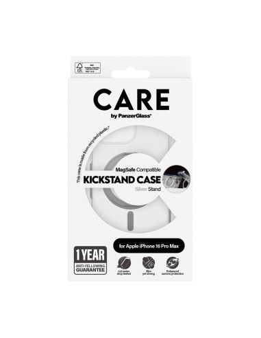 Panzerglass Care By Pg Slv Kick/Mags Iphone16P 6.9 Pokrowiec Na Telefon Komórkowy Przezroczysty