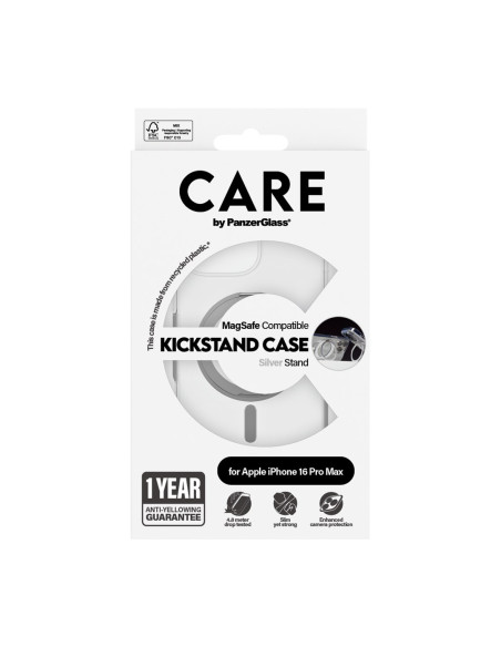 Panzerglass Care By Pg Slv Kick/Mags Iphone16P 6.9 Pokrowiec Na Telefon Komórkowy Przezroczysty