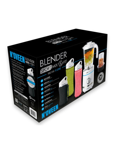 Blender Noveen Sport Mix & Fit Sb2100 Xline White Kielich