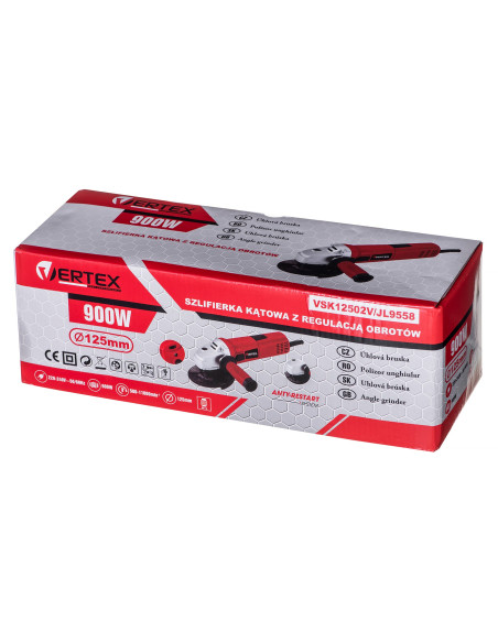 Szlifierka Kątowa Vertex Vsk12502V 900W