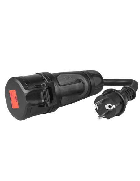 Green Cell Przejściówka Adapter Siłowy Czerwony Cee 16A 400V 5P Do Gniazda Schuko 230V