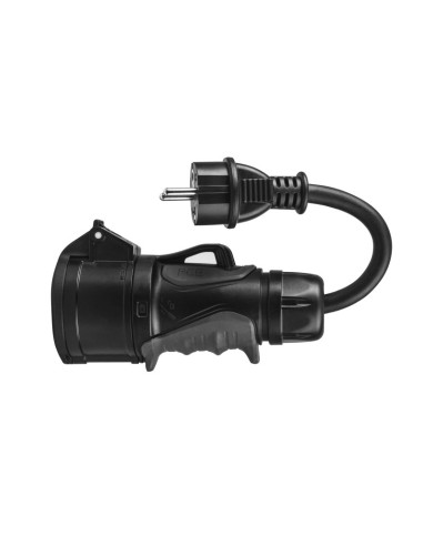 Green Cell Przejściówka Adapter Siłowy Czerwony Cee 16A 400V 5P Do Gniazda Schuko 230V
