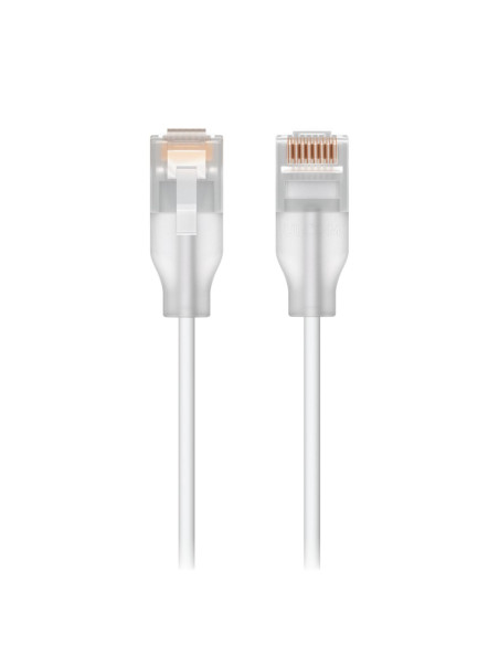 Ubiquiti Uacc-Cable-Patch-El-12M-W Kabel Sieciowy Półprzezroczysty, Biały Cat6