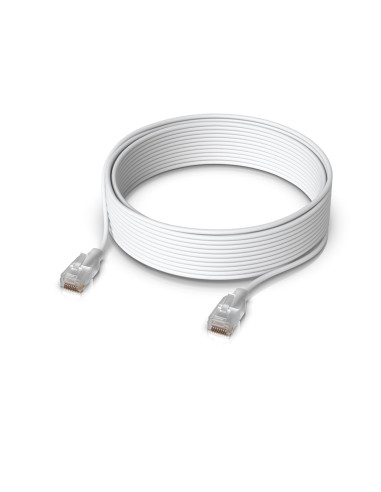 Ubiquiti Uacc-Cable-Patch-El-12M-W Kabel Sieciowy Półprzezroczysty, Biały Cat6