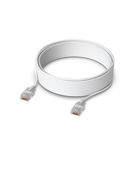 Ubiquiti Uacc-Cable-Patch-El-12M-W Kabel Sieciowy Półprzezroczysty, Biały Cat6