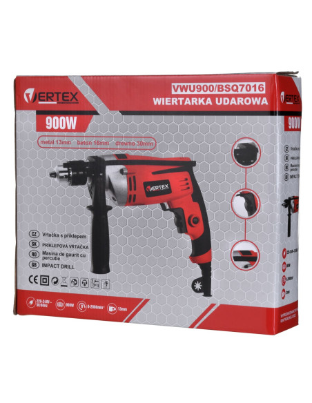Vertex Wiertarka Udarowa 900W