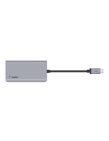 Hub Belkin Connect Usb-C 4-In-1 Multiport Adapter 1X4K Hdmi/2Xusb-A/1Xusb-C Pd3.0 Grey